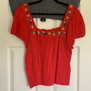 Printed Sezane Blouse